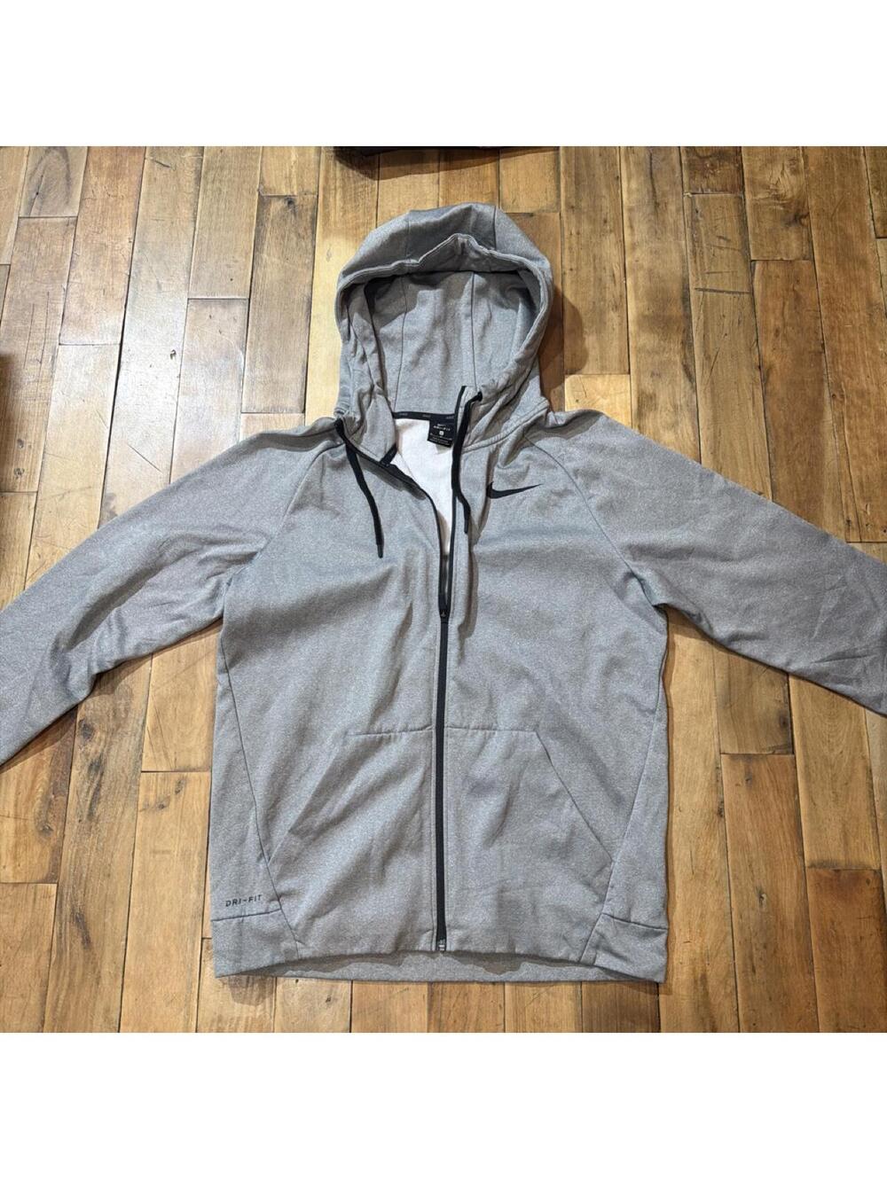 Nike Men's Grey and Brown Hoody